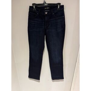 Lee Jeans Relaxed Fit Straight Leg Mid Rise Womens Size 8 Medium Length 31 Inch
